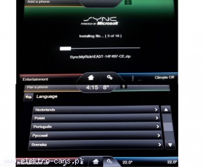 Elektronika samochodowa LimanowaPolskie menu FORD SYNC 2 